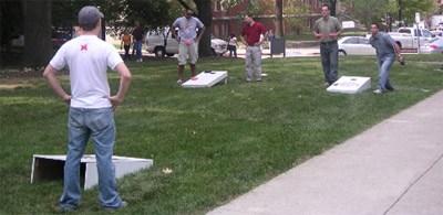 Photo Plan A Cornhole Game With Your Family And Have Fun!