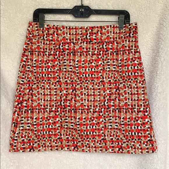 Photo Ann Taylor A Line Skirt Colorful Size 8 Petite NEW