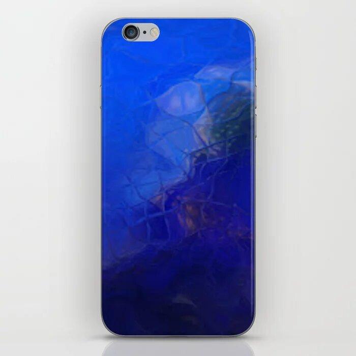 Photo Designed Blue Wave Iphone Skin