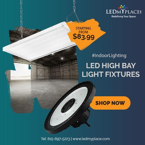 Photo Buy Now LED High Bay Light Fixtures At Low Price From LEDMyplace