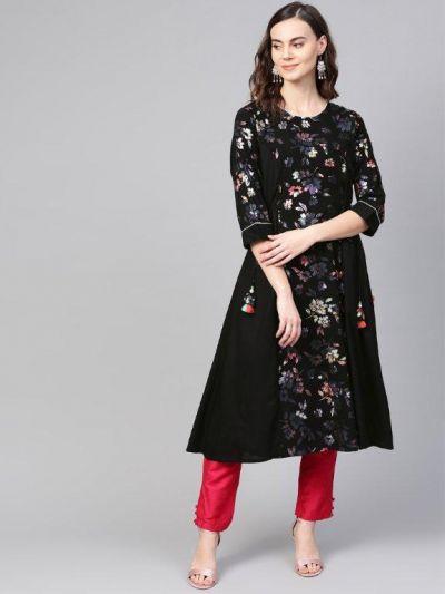 Photo LATEST PATTERN KURTIS DESIGNS & A LINE KURTIS COLLECTION ONLY ON SHREELIFESTYLE