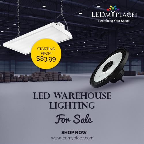 Photo Buy Online LED Warehouse Lighting at Cheap Price From LEDMyplace