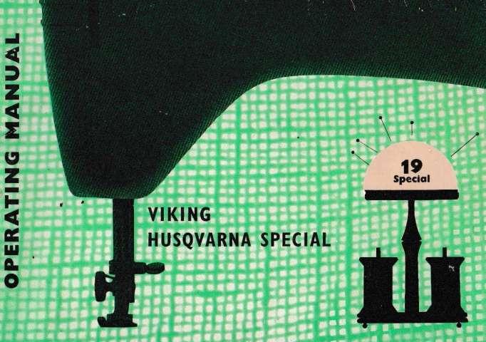 Photo Viking Husqvarna Special 19 Sewing Machine Instruction Manual