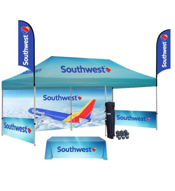 Photo Heavy Duty 10x20 Pop Up Canopy Tents With Full Color Graphics | Georgia