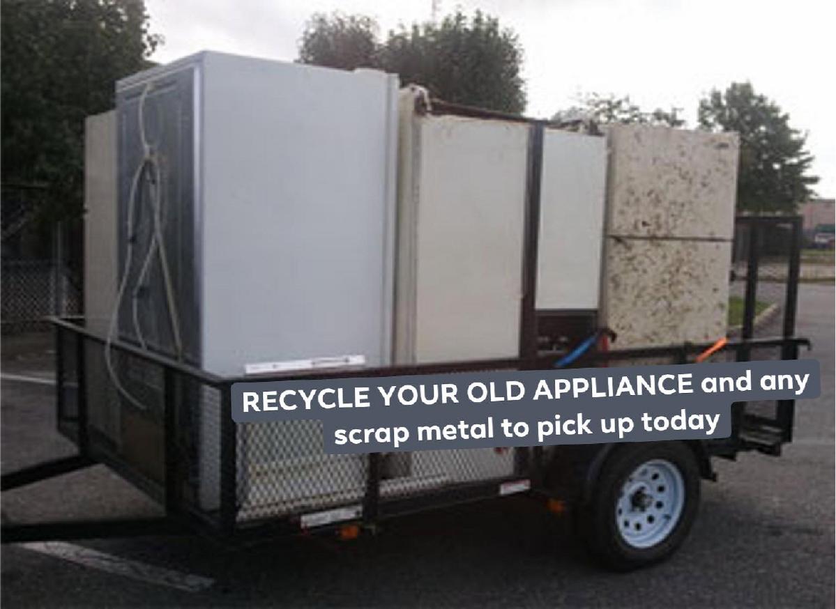 Photo We haul away all such as old washer and dryers and freezers and other scrap to removal and junk appliance pick up or We pick up refrigerator we accept non-working and working appliances. Got more than one appliances no problem. We do used appliances pick