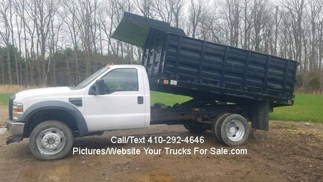 Photo 2008 Ford F-450 4x4 Stake Body Dump Truck *SOLD*