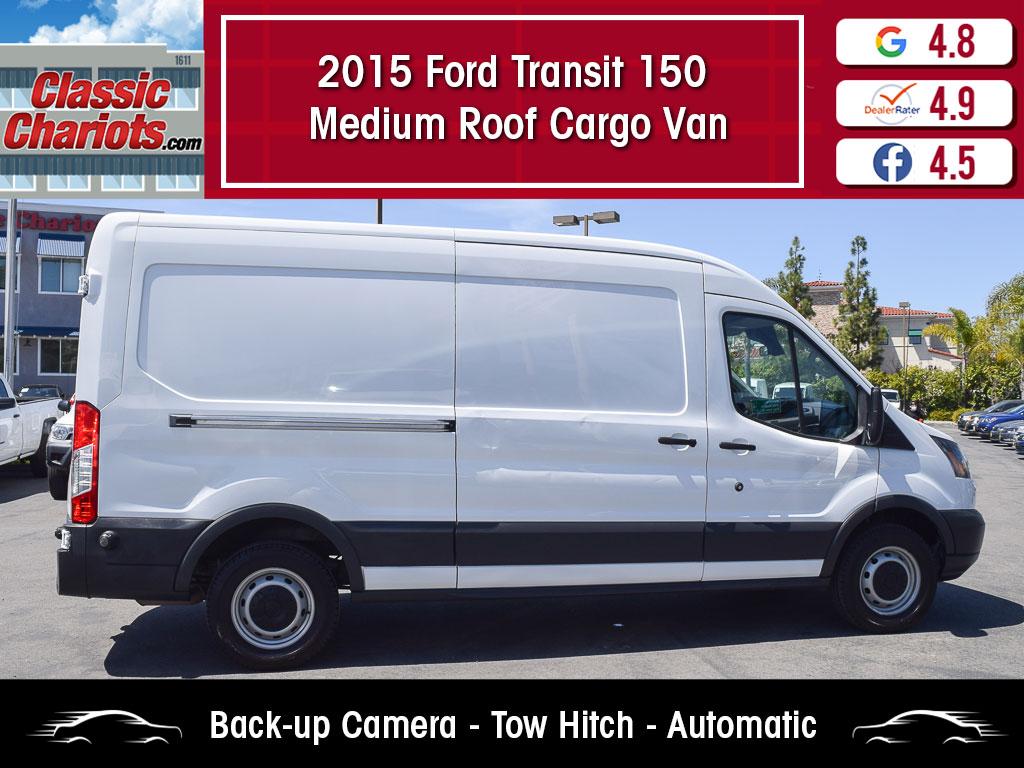 Photo Used 2015 Ford Transit Cargo 150 Medium Roof Van for Sale in San Diego - 21415r