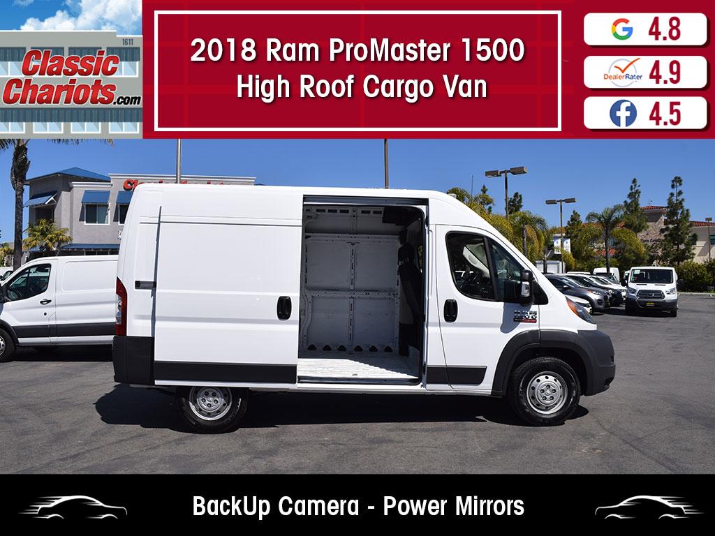 Photo Used 2018 RAM ProMaster 1500 High Roof Cargo Van for Sale in San Diego - 21276r